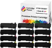 3 Sets BCMY Compatible Toner Cartridge for Fuji Xerox CT201303 CT201304 CT201305 CT201306 (3000 Pages) for Fuji Xerox DocuPrint C2120