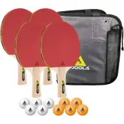JOOLA Family Premium Table Tennis Bundle Set - 4 Regulation Ping Pong Paddles...