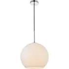 Living District LD2225C Baxter 1 Light 12 inch Chrome Pendant Ceiling Light