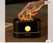 Essential Oil Aromatherapy Diffuser Simulation Flame LED Light Air Humidifi eb2