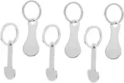 Veemoon 6Pcs Portable Trolley Token Key Ring Shopping Trolley Remover Pendant for Slot Access Keychain for Shopping Carts and Daily Use