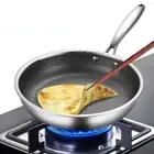 26/28/30cm Frying Pan Non-coated NonStick Pan Gas Induction Cooker