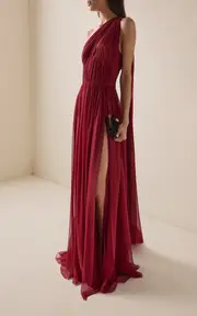 [Zuhair Murad] Silk-Chiffon Scarf Dress