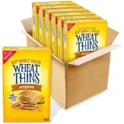 Wheat Thins Original Whole Grain Crackers 8.5 oz Pack of 6 Crunchy Snacks