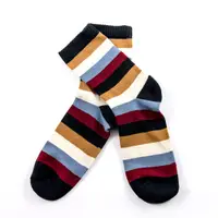在飛比找PChome24h購物優惠-【公主童襪】兒童設計款中筒襪/短襪 - 史密斯條紋