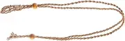 [KONTONTY] 1Pc Hand Woven Decorative Necklace with Unique Pendant for Natural Stone Agate Jewelry Design for Personal Style present for Any Occasion
