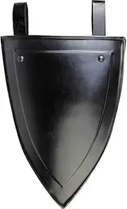 [MEDIEVAL CRAFT] Blackened Lucas Shield Tasset Knight Thigh Armour LARP Reenactment, Black