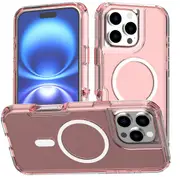 PROTEKTR LumiGrip Case for iPhone 15 Pro Max - Translucent Red
