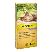 Drontal Cat All Wormer 4kg 4Pk