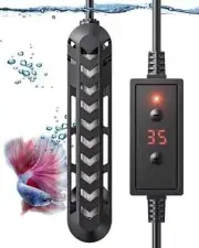 Submersible Aquarium Heater 25 W Betta Fish Tank Heater Adjustable Electronic