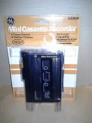 Vintage. General Electric ( Black) Mini Cassette Recorder # 3-5350S. New Sealed