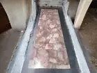 Pink Rose Quartz Stone Dining Table Crystal Healing Office Meeting Desk