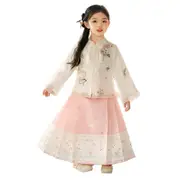 Spring Autumn Hanfu for Girls Ancient Style Tang Dress High-End Fairy Children