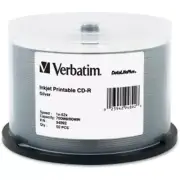 Verbatim CD-R DataLifePlus Printable Recordable Disc DISC,CDR,52X,80M,50PK (Pack