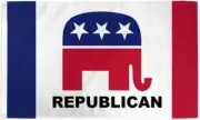 "REPUBLICAN" flag 3x5 ft polyester banner sign political party candidate US USA