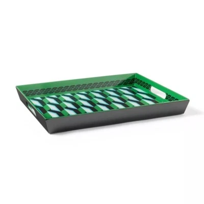 Arrow Geo Green Melamine Rectangle Serving Tray Diane von Furstenberg DVF Target