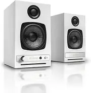 Audioengine Bluetooth Desktop Speakers - HD3 60W Powered Wireless Stereo Monitor Bookshelf Speakers - Home Music System aptX HD Bluetooth, Built-in 24-bit DAC (White)