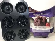 Nordic Ware Pro Cast Heavy Cast Aluminum Multi Mini Bundt Pan 6 Cups DISCONTINUE