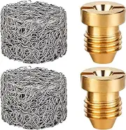 4 Pack 1.1mm Foam Orifice Nozzle, 3000 PSI Universal Accessories for Snow Foam Lance (2 Pack Nozzle + 2 Pack Foam Maker)