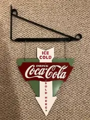 Coca Cola sign - 22 inches x 19 1/4 inches - New