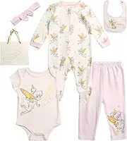 [Disney] Baby Boys Girls Newborn Essentials 7 Piece Layette Gift Set: Mickey Mouse, Winnie the Pooh & Minnie Mouse (Size 0-6M)
