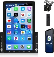 Android 13 Double Din Car Stereo with Bluetooth GPS Navigation, 9.7'' Vertical T