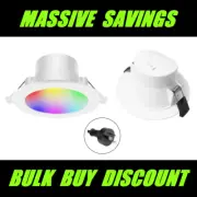 RGB+CCT 10W LED Dimmable Downlights Kit Ceiling Bluetooth Tuya Google Smart Home