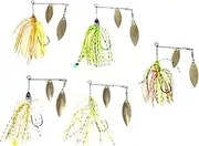 BESPORTBLE 5pcs Fake Bait Artificial Fishing Lure Lure Imitation Bass Fishing Lures Fishing Bait Beard Fake Fish Bait Colored Baits Carp Fishing Sea Fishing Lures Beard Fish Baits Metal