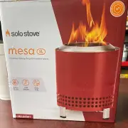 SOLO STOVE MESA XL TABLE-TOP MINI FIRE PIT MULBERRY RED 8.6in x 7in NEW