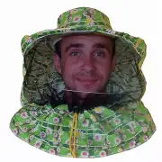 Honey Hat Beekeeping Mask Bee Head Face Protector Cap Mesh Net Mosquito Veil New