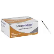 Syringe 1ml tb luer slip tip Sterile Single Use Pack 100 Baremedical