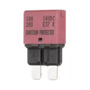 1 Pack 14V DC 10A Red ATC/ATO Automatic Mini Resettable Fuse for Car