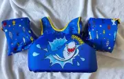 New Toddler Swim Vest Kids20-50Pounds Doble Security Life Vest With Floats Arm
