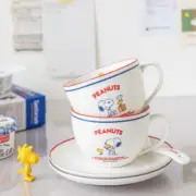 Cup + Cutlery + Stand 2 PCS/SET PEANUTS SNOOPY RETRO CUP SET
