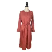 NEW Chan Luu Ruffle Drawstring Waist Midi Dress Size: M
