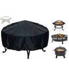 Waterproof Heavy Duty Outdoor Garden FirePit Cover for BBQ Grill 210D Polyester