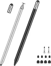 JOYAUS [2 Pack] Stylus Pencil for iPhone and iPad, 3-in-1 Universal Capacitive Stylus Pen for touchscreens,Compatible with Apple iPhone/iPad/Air/Mini/Pro/chromebook&All Other Touchscreen Devices