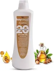 Keywest Professional Hair Color Developer 20 Volume 6% - 1000ml Ammonia Free | Cream Developer for Hair Colour | 2in1 Formula Hair Developer + Hair Spa with Pro Vitamin B5