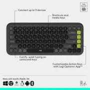 New Logitech Pop Icon Keys & Pop Icon Combo Compact Bluetooth Wireless Keyboard