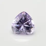 3x3~15x15mm Heart Lavender Purple 5A Loose CZ Stone Cubic Zirconia Gemstone DIY