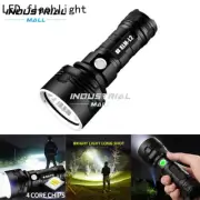 Super Bright USB Rechargeable LED Torch Flashlight Power Bank Waterproof Lamp AU