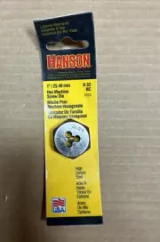 Irwin 9324 Hanson Hex Machine Screw High Carbon Steel SAE Hex Screw Die 8-32 NC