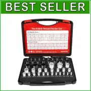 Compact 44 PCS Nut & Bolt Thread Checker - Laser-Etched for Instant Readability