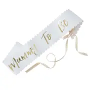 Baby Shower Oh Baby! Paper Mummy To Be Sash