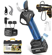 36mm Electric Pruner with Anti-cut, Professional Electric Pruning Shears with Adjustable Jaw, Cordless Pruner for Vineyard & Orchard PRU36