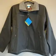 Columbia Shelby's Softshell Jacket Mens XL The Famous Grouse Whiskey Black Coat