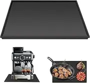 SZKKQKJ Silicone Mat Under Coffee Machine, for Fully Automatic Coffee Machine, Silicone Mat, Black, for Fully Automatic Coffee Machine, Barista Accessories with