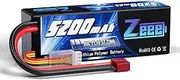 Zeee 3S Lipo Battery 5200mAh 11.1V 80C RC Battery Hard Case with T Connector for 1/8 and 1/10 RC Vehicles Car RC Buggy Truggy RC Airplane UAV Drone FPV