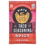 Siete, Taco Seasoning, Spicy, 1.31 oz (37 g)