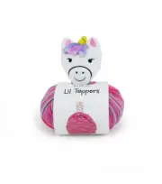 DMC Lil Topper Rainbow Unicorn HAT Yarn Knit Kit Shimmer Fast Shipping Plush